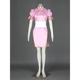 CV-031-C03-街头霸王-春丽装3代-粉红色（女装3件套：旗袍，腰封，头饰X2）