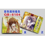 QB-6104 蜜夜茶会彩色按扣钱包