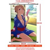 (60X90)BH834-樱花庄的宠物女孩动塑杆布挂画