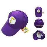 超级玛丽奥刺绣全棉棒球帽子 紫色