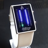 初音白色款韩版节能LED手表