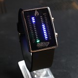 初音黑色款韩版节能LED手表