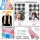 (48X160)WJ008-刀剑神域动漫保暖毛绒围巾