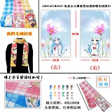 (48X160)WJ042-电波女与青春男动漫保暖毛绒围巾