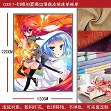 CD017-灼眼的夏娜动漫鹿皮绒床单被单