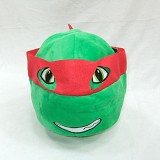 12寸忍者神龟毛绒帽 绿色红带