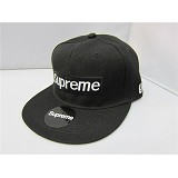 Supreme#(标）黑帆布太阳帽