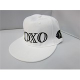 XOXO# 白 帆布太阳帽