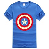 复仇者联盟2短袖T恤 美国队长蓝色