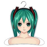 初音绿发 动漫PVC衣架