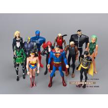 DC正义联盟漫威超级英雄超人12款一套手办