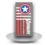复仇者联盟2The Avengers2电影周边产品男款长款动漫钱包 美国队长灰色