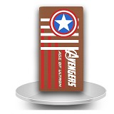 复仇者联盟2The Avengers2电影周边产品男款长款动漫钱包 美国队长棕色