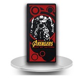 复仇者联盟2The Avengers2电影周边产品男款长款动漫钱包 钢铁侠黑色
