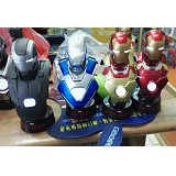 4款复仇者联盟Iron Man钢铁侠手办MK43半身胸像发光手办模型