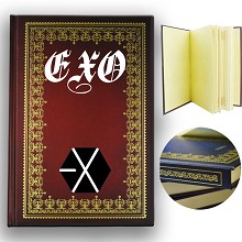 EXO二代硬皮抄 魔法本 笔记本（红色）