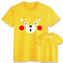 熊本吉祥物短袖圆领T恤 黄色