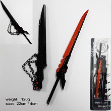 英雄联盟系列黑色武器刀和链条刀套二合一套装（大）22CM