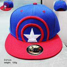 美国队长系列美队标志刺绣蓝红棒球帽