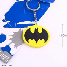 蝙蝠侠标志双面软胶钥匙扣