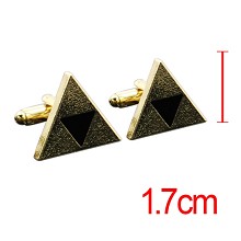 塞尔达传说-众神的三角力量金色男士法式纽扣袖扣袖钉（2个一套）