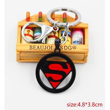 超人标志钥匙扣（黑红色）