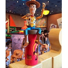 迪士尼代购玩具总动员 胡迪警长3D 儿童卡通吸管水壶水杯
