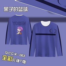 QCCX063-黑子的篮球动漫全彩长袖T恤