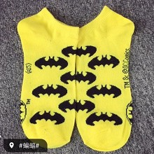 蝙蝠侠标志棉短袜子一对