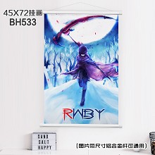 (45X72)BH533-RWBY动漫白色塑料杆挂画