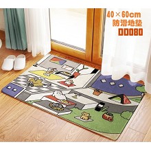 DD080-猫咪后院-动漫-防滑双层地毯地垫 40×60