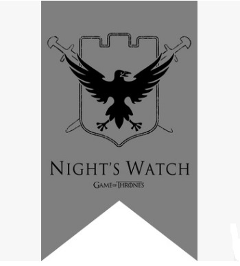 权利游戏 night"s watch 旗帜cosplay旗子道具