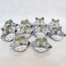 11CM灰色龙猫卡通毛绒公仔玩具娃娃挂件(10个一套出)