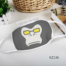 KZ136-守望先锋游戏彩印太空棉口罩