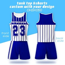 DKBX050-个性球服网眼布短裤+背心