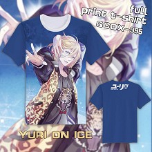 QCDX395-冰上的尤里动漫全彩T恤