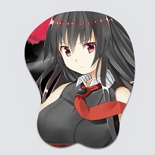 斩·赤红之瞳 赤瞳 3d立体硅胶鼠标垫 透明吸塑盒包装
