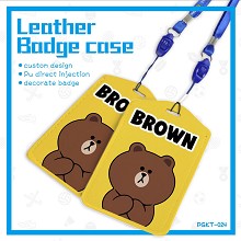 PGKT024-布朗熊动漫皮革卡套打印图