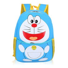 哆啦a梦机器猫幼儿园书包儿童卡通防水料双肩包 蓝色款