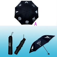 EXO标志黑色 折叠雨伞 晴雨伞 遮阳伞 A款