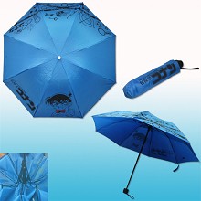 柯南蓝色 折叠雨伞 晴雨伞 遮阳伞