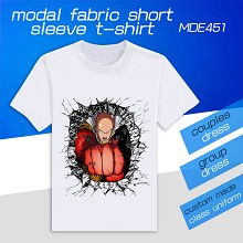 MDE451-一拳超人动漫莫代尔短袖T恤 单面