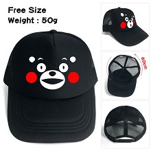 熊本熊开口笑 丝印logo太阳帽