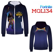 堡垒之夜 Fortnite 加绒拉链连帽卫衣拉链 MQL134