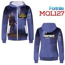 堡垒之夜 Fortnite 加绒拉链连帽卫衣拉链 MQL127
