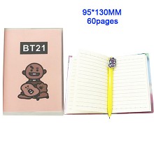 BTS防弹少年团 饼干 笔记本 日记本 记事本（60页）