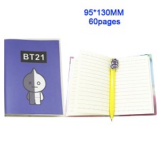 BTS防弹少年团 机器人 笔记本 日记本 记事本（60页）
