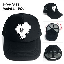BTS爱心 丝印logo网帽 太阳帽