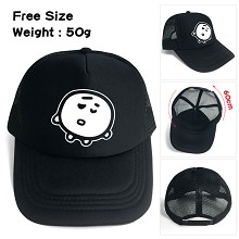 BTS饼干 丝印logo网帽 太阳帽