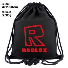 游戏ROBLOX 丝印帆布束口背包